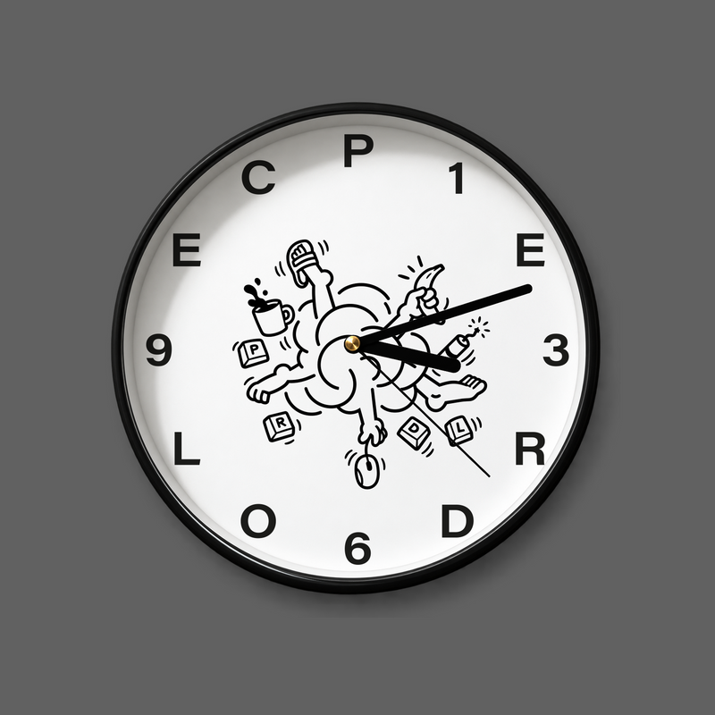ZEGAR DUŻY ADHD